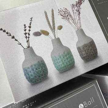 Burgon & Ball Dotty Mini Vase Set