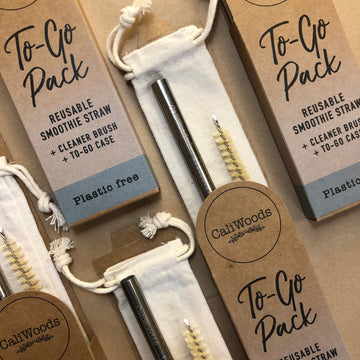 CaliWoods Re-Usable Straws To-Go Pack